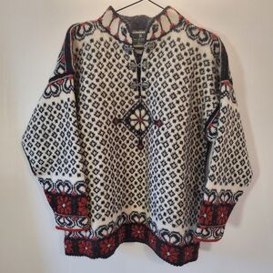 Dale of Norway Skandia Vail Sweater Women’s Medium Haukeli Gray Clasp Pullover